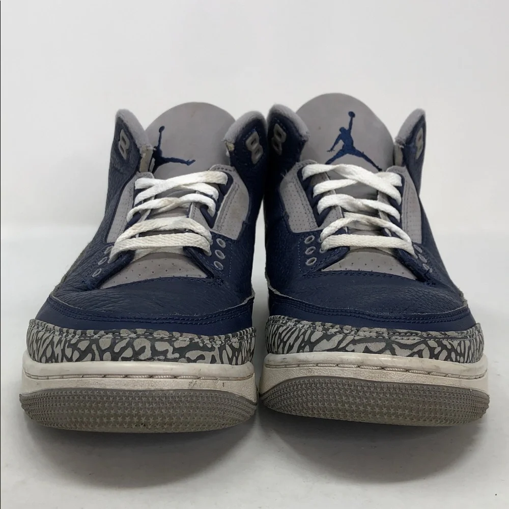 Air Jordan 3 Georgetown CT8532-401 Midnight Navy Men’s Sneakers - Size 8.5
